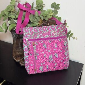 Pink Vera Bradley Purse Floral Crossbody Bag